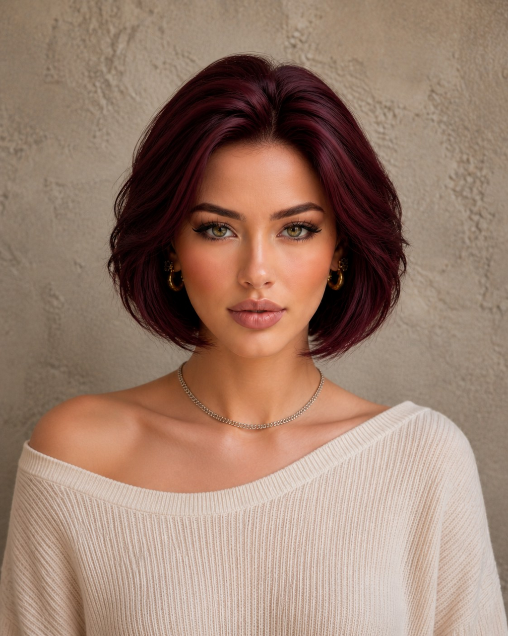 Obsidian Noir | Sleek Short Bob Wig with Fringe