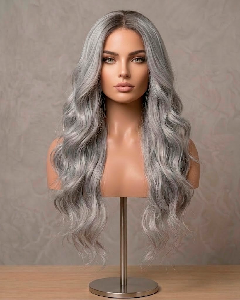 Silver Moon | Ultra-Long Wavy Ash Blonde Wig