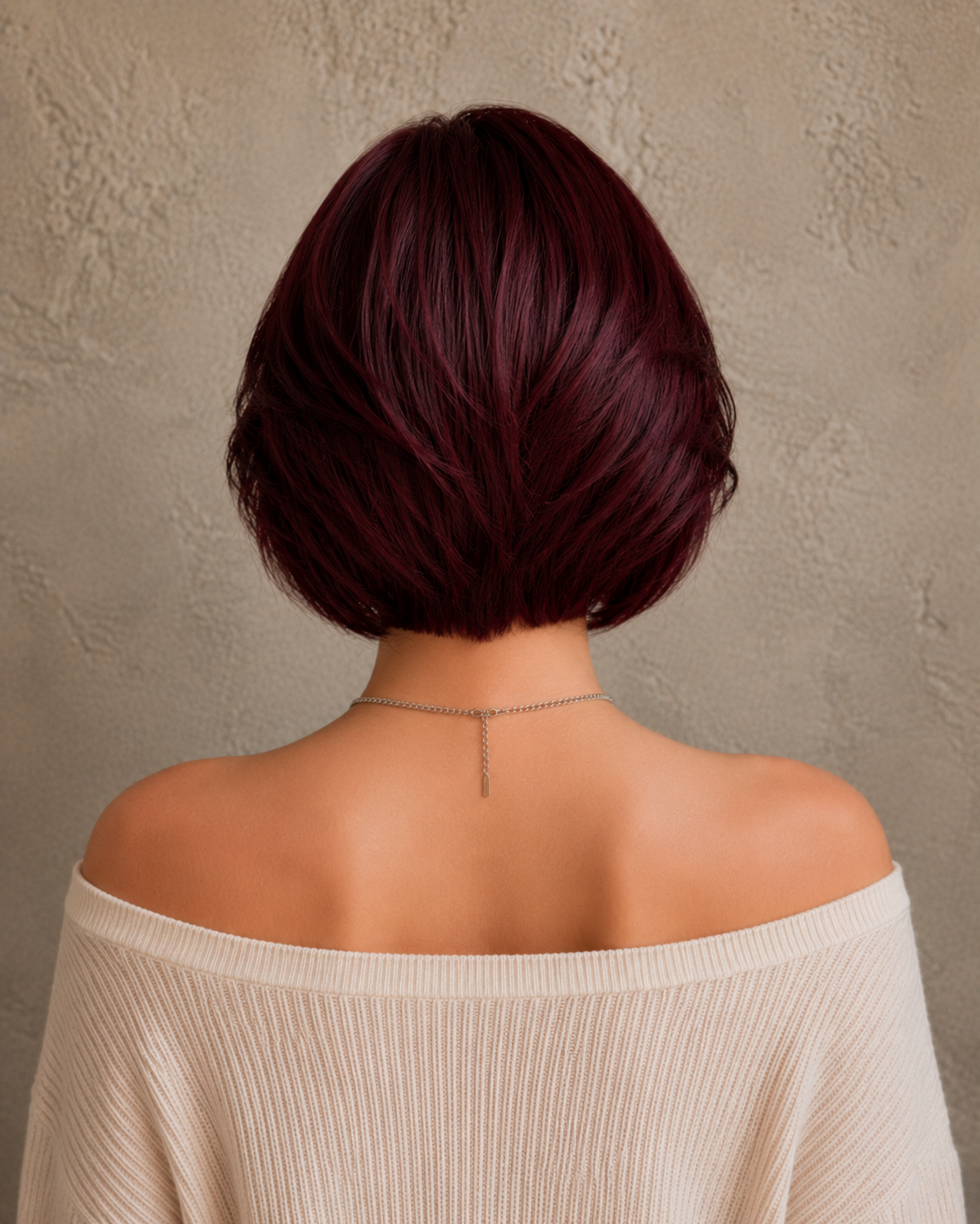 Obsidian Noir | Sleek Short Bob Wig with Fringe