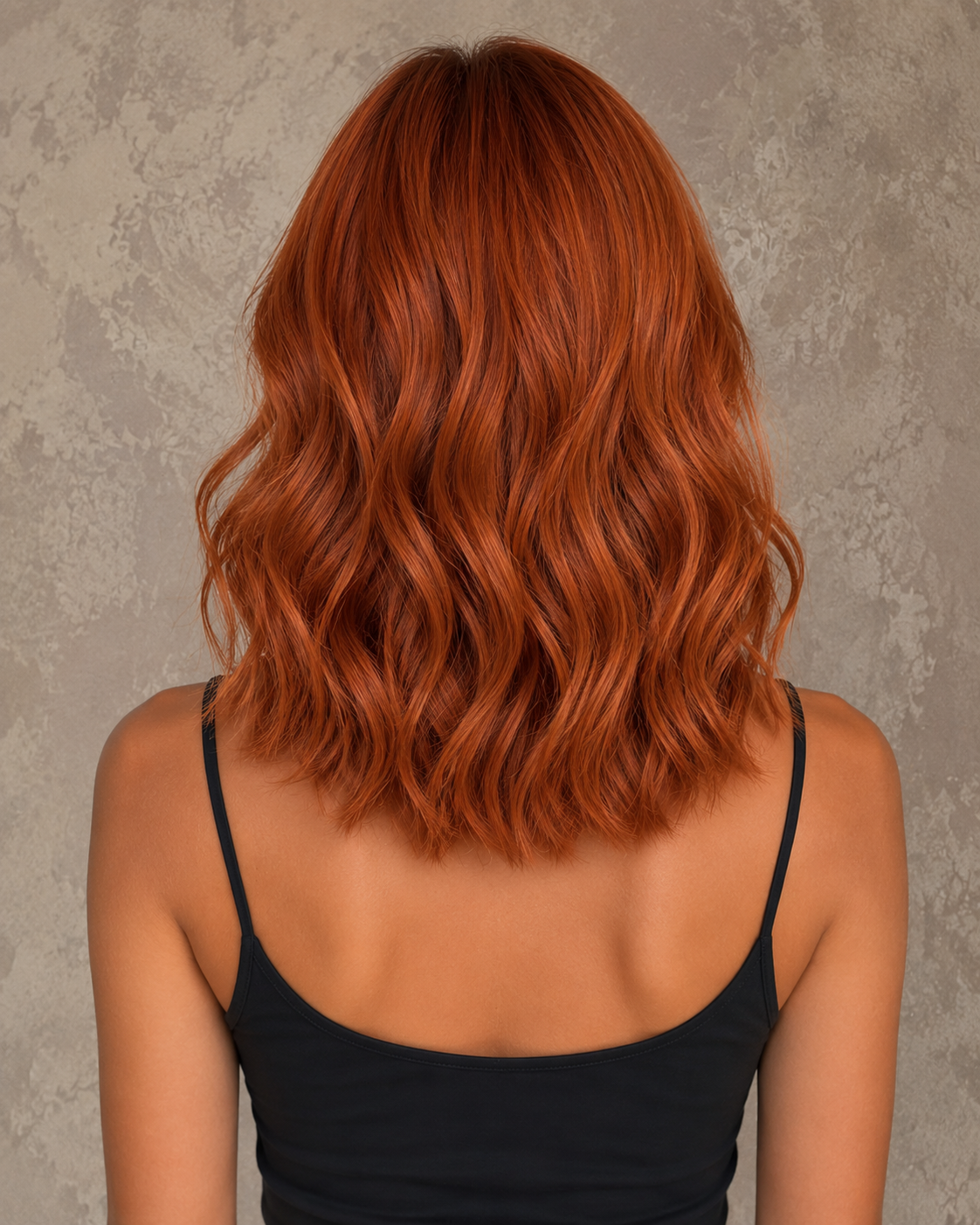 Wig back view