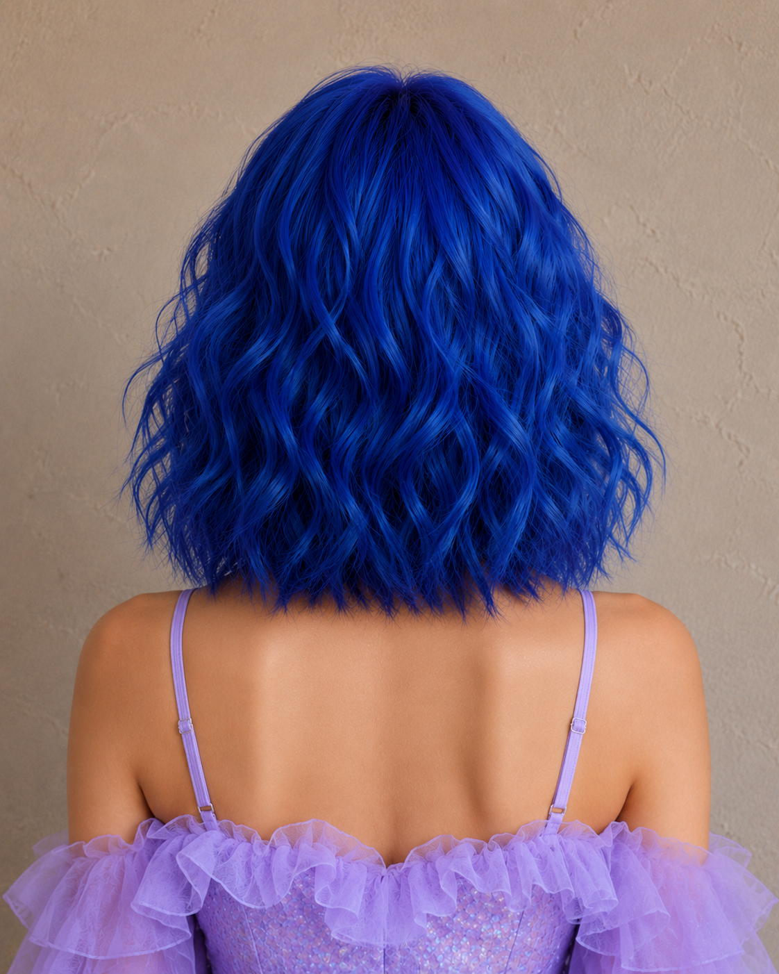Wig back view
