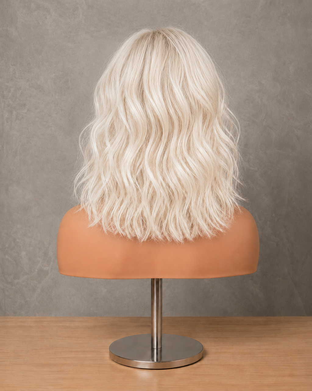 Ice Velvet | Mid-Length Wavy Platinum Wig