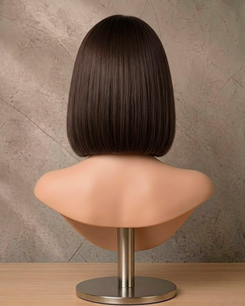 Cocoa Charm | Sleek Center-Parted Bob Wig
